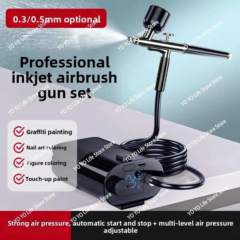 Multifunctional electric airbrush gun acrylic paint painting spray gun figure coloring