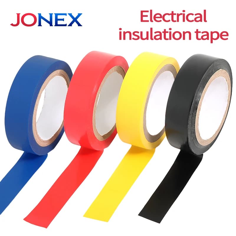 1PCS Nastri Isolanti Elettrici Nero/Rosso/Giallo/Blu PVC Impermeabile Ritardante di Fiamma Resistente Al Calore Nastri Filo Elettricista