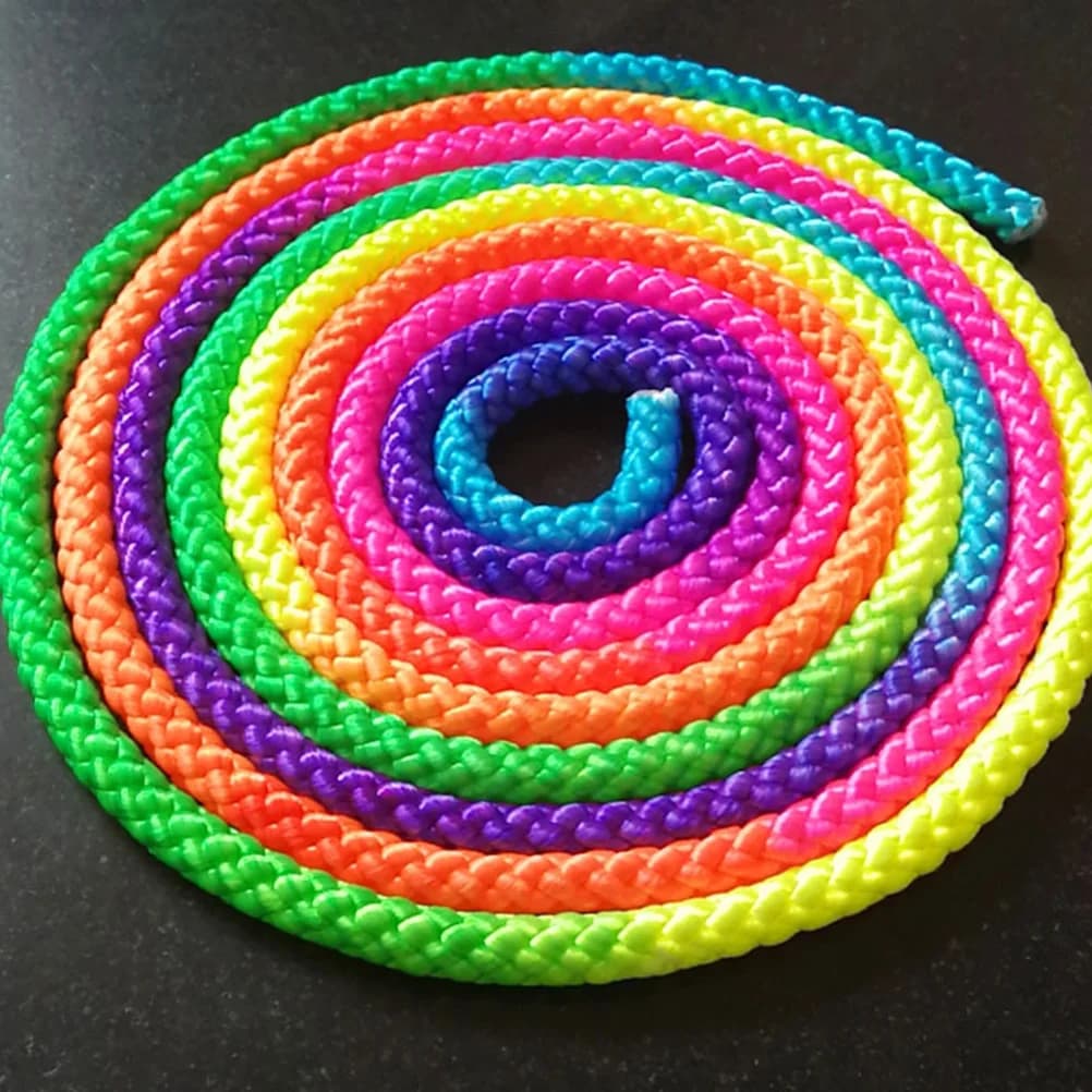 Cotton and linen gymnastics horn, rhythm training equipment for competitions, outdoor exercises, fitness, jump rope, gym