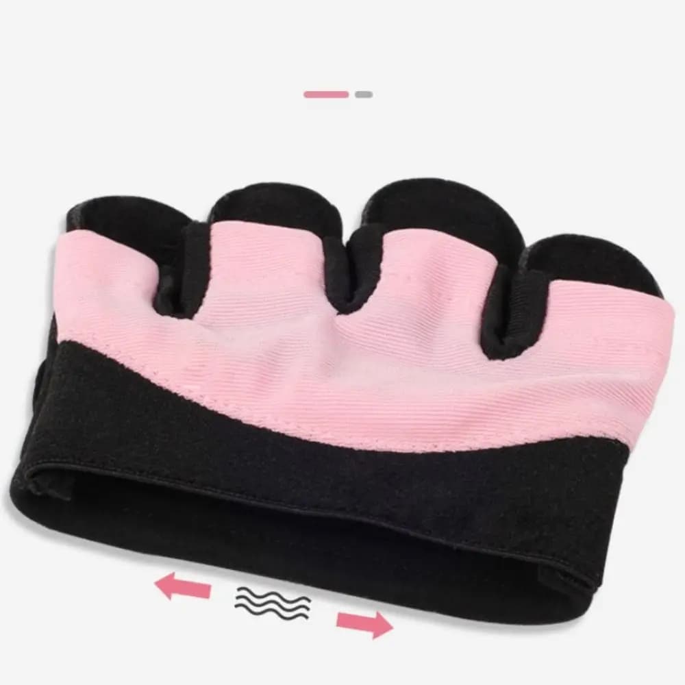 New Stretch Fabric Mittens Thickened Non-Slip Palm Pad Hand Protector Shockproof Weight Lifting Gloves Men Women