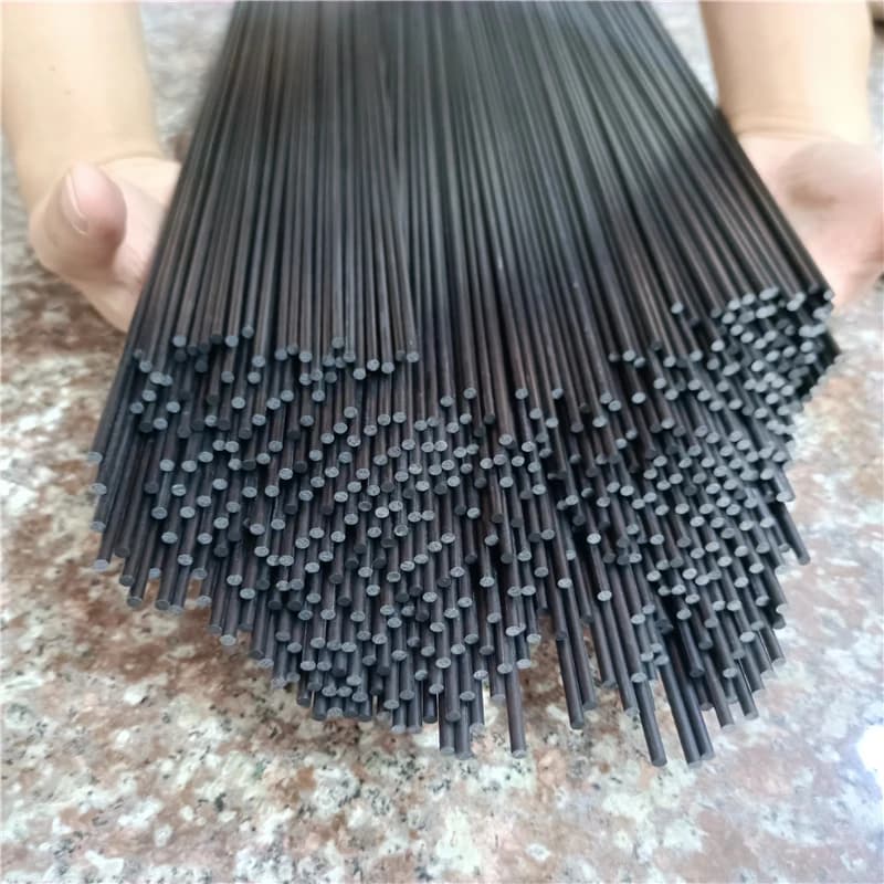 20PC 0.8mm 1mm 1.3mm 1.5mm 2mm 3mm 4 5mm 6mm (500mm) Asta in fibra di carbonio per aereo RC Strumento fai da te Barra solida leggera ad alta resistenza
