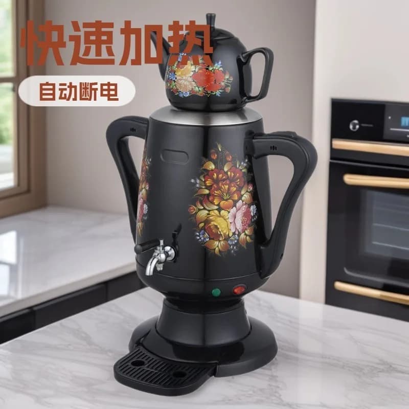 3.5L Stainless Steel Double Wall Electric Kettle Multi-use Spray Spout Teapot For Russia Turkey Market