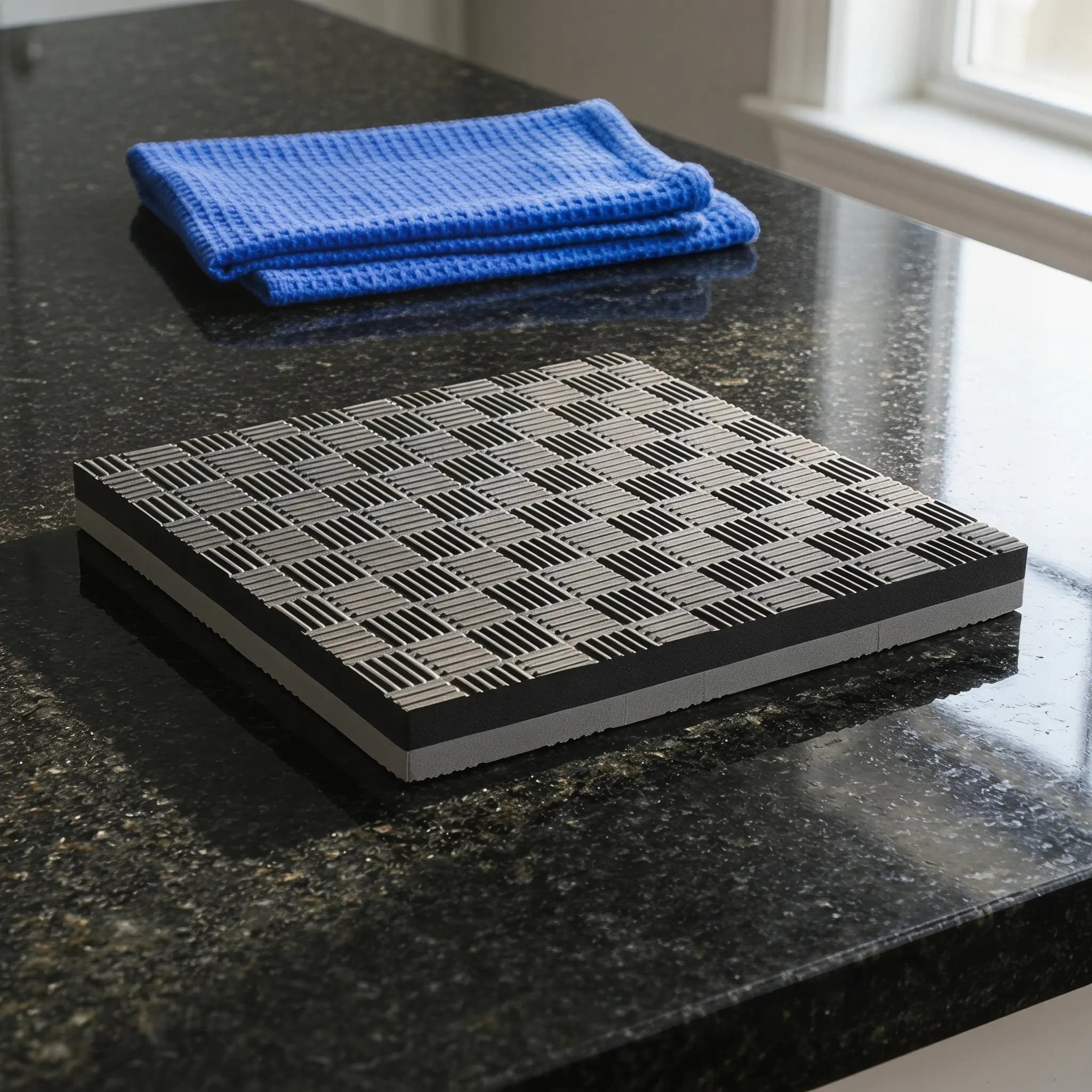 Food Processor Mat 9.8x1 Thick Shock Absorbing Anti Slip Pad Mixer Sound Dampening Blender Noise Reduction Stable Kitchen Mat
