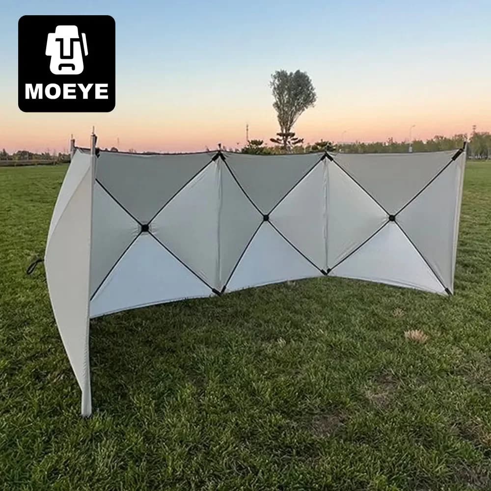 MOEYE pieghevole campeggio all'aperto parabrezza fornello a Gas bruciatore parabrezza riparo vento Picnic campeggio scudo antivento