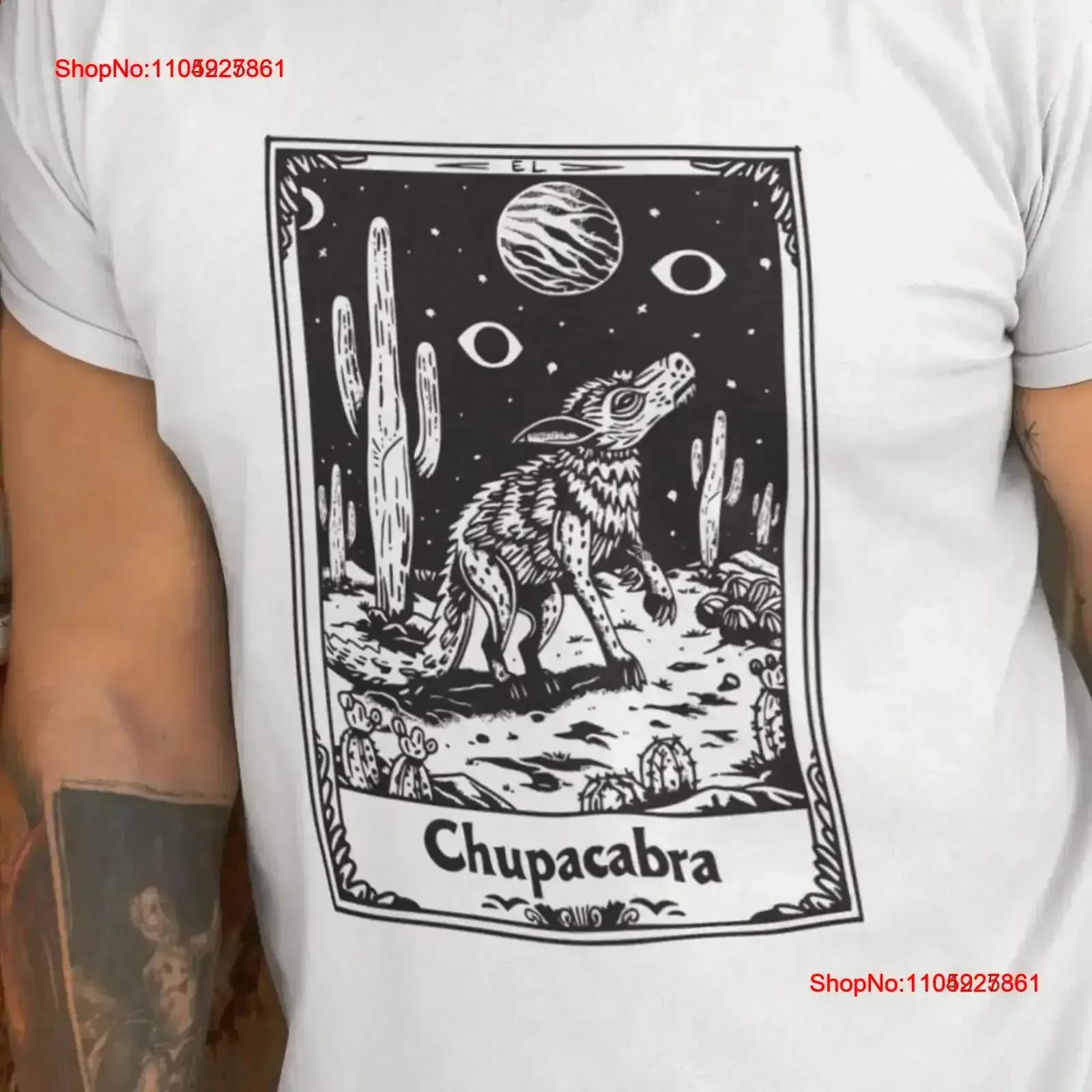 Urban Legends Chupacabra Tarocchi Card T Shirt horror goth regali per lui vintage Abiti firmati lavati Versatile ed elegante