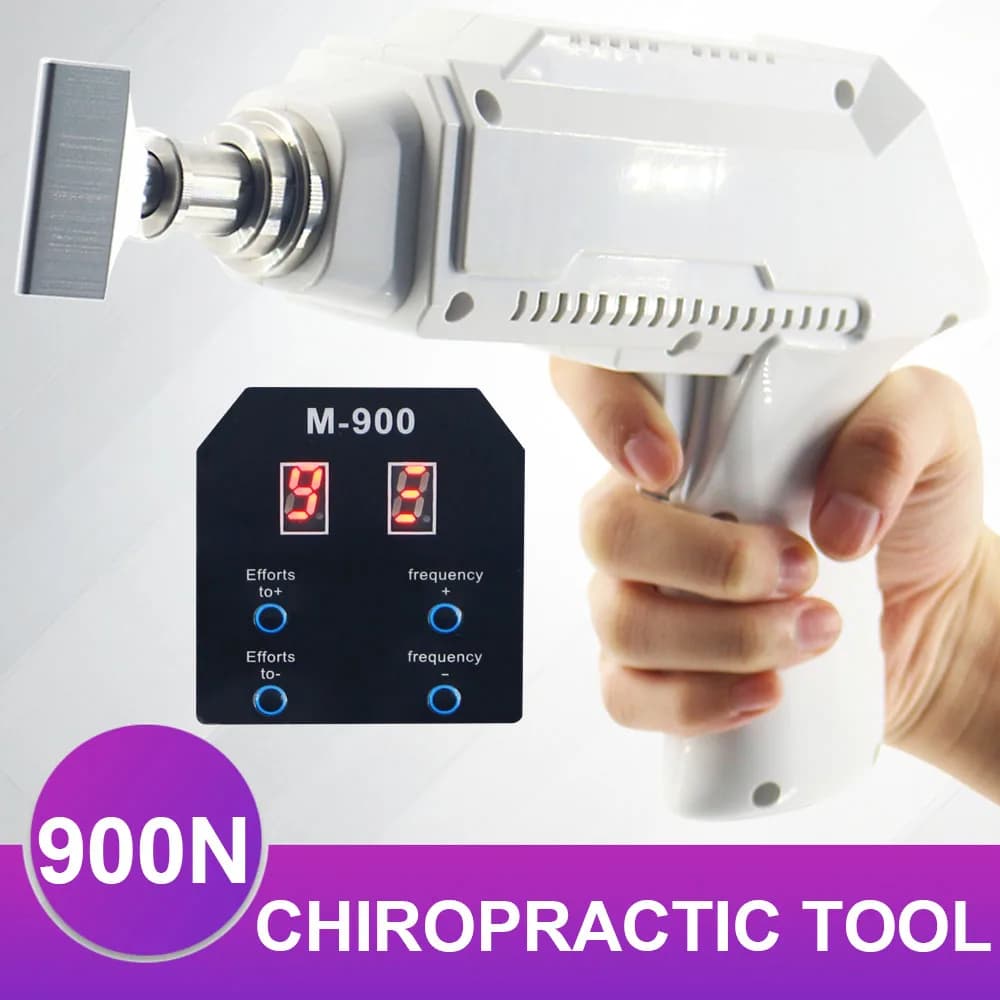 Electric Correction Gun Adjustable portable instrument for spine Impulse of cervical spine 900N Massager Chiropractic Adjustment Tools