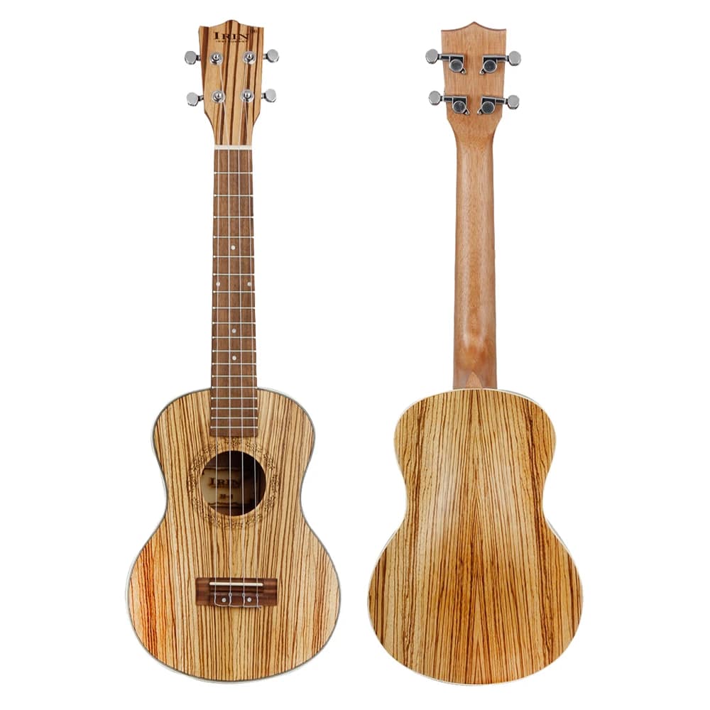 IRIN 4 Corde Ukulele Chitarra 21/24/26 Pollici Zebra Legno Ukulele Chitarra Hawaiana con Custodia Accordatore Capotasto Parti e Accessori per Chitarra