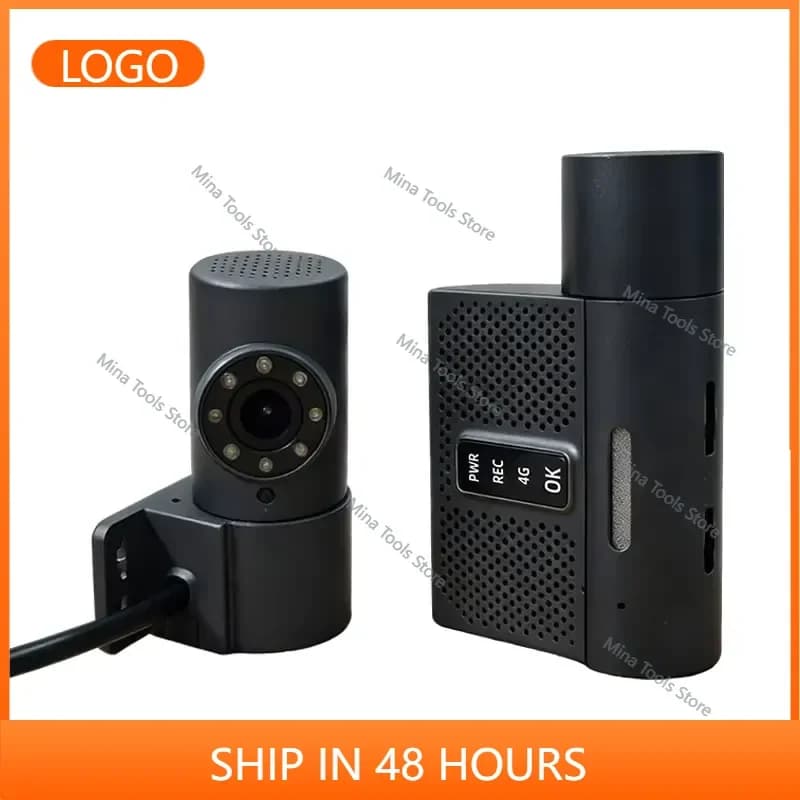 2 Channel 1080P Front/Rear Camera Dashcam with ADAS 4G/WiFi Video Recorder for Car