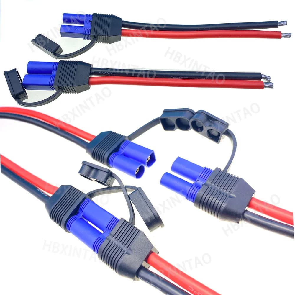 EC5 connector waterproof plug male and female with prolonging wire 10AWG power cable car model air emergency start cable