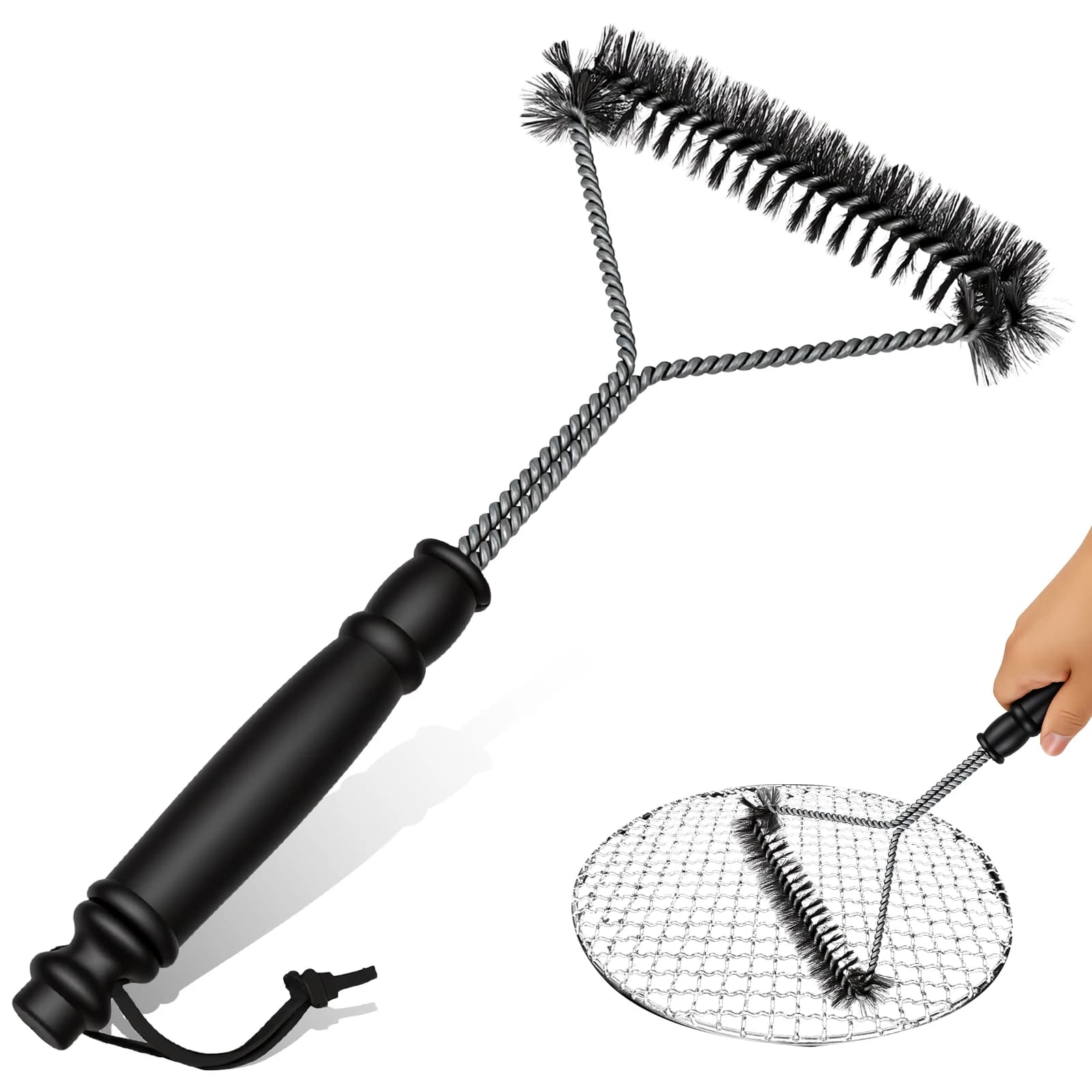BBQ Grill Brush Stainless Steel Kitchen Accessories Barbecue Cleaning Brush Outdoor Grill Bristle for Grill/Smoker/Charcoal Gri