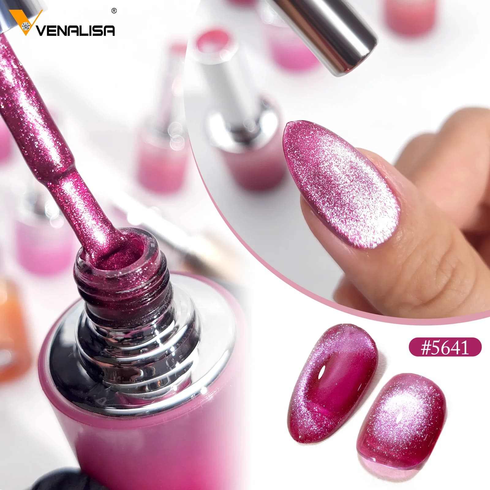 VENALISA 10ml HEMA Free TPO Free Cat Eye Smalto gel per unghie Magnete Magic Diamond Sparkle Soak-Off Smalto UV/LED Semi-Permanente