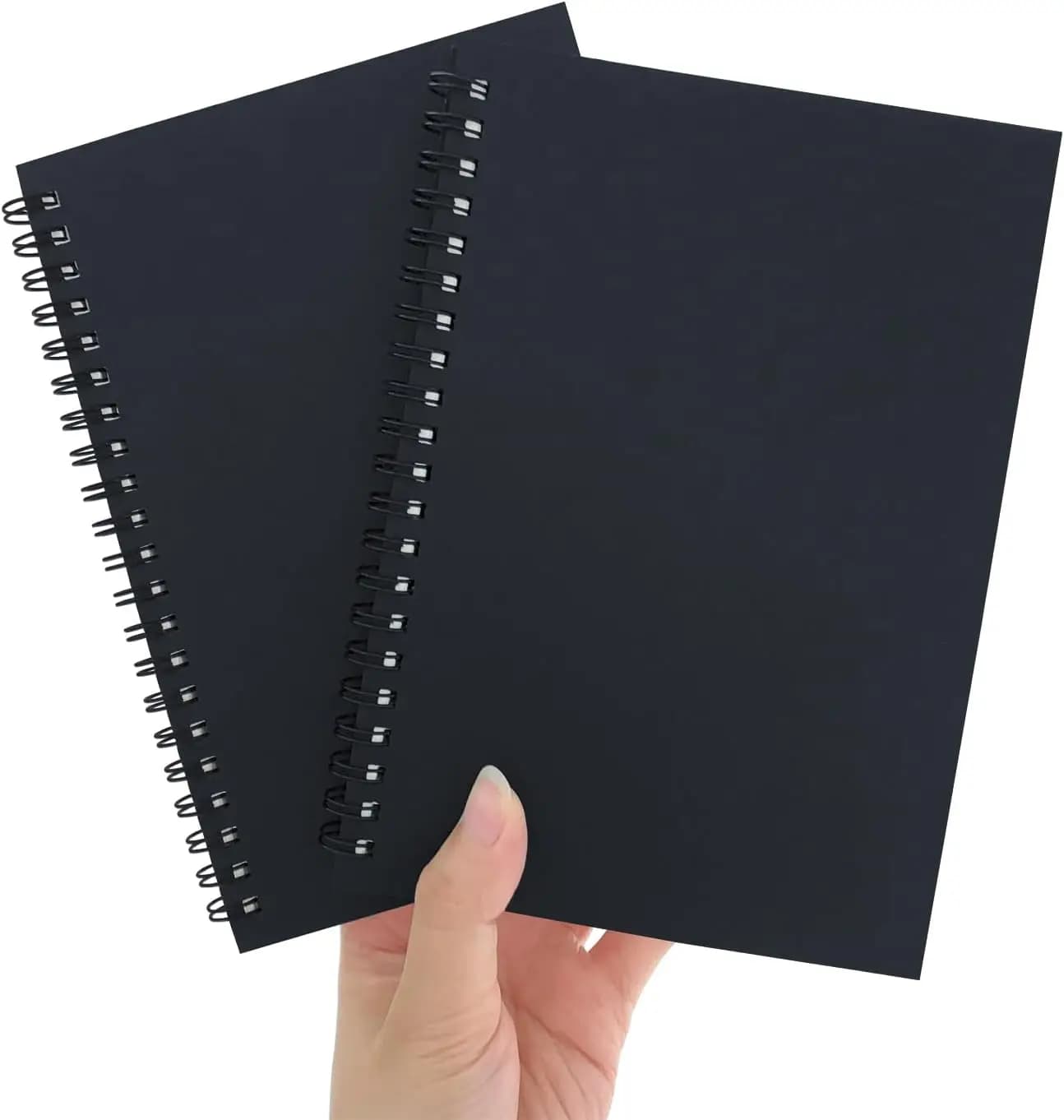 2-Pack Sketchbooks - Soft Cover Spiral Notebooks with 140 Blank Pages, 7.5x5.1 Inches for Travel Journaling and Creative Writing