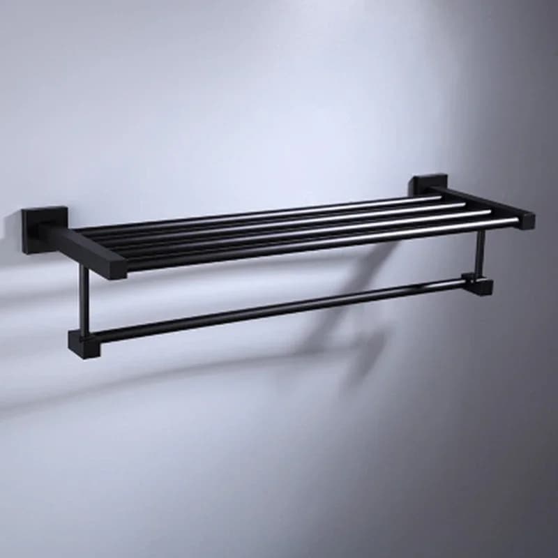 Appendiabiti da parete in acciaio inossidabile nero Porta carta igienica Porta asciugamani Strutture da cucina Hardware Accessori per il bagno