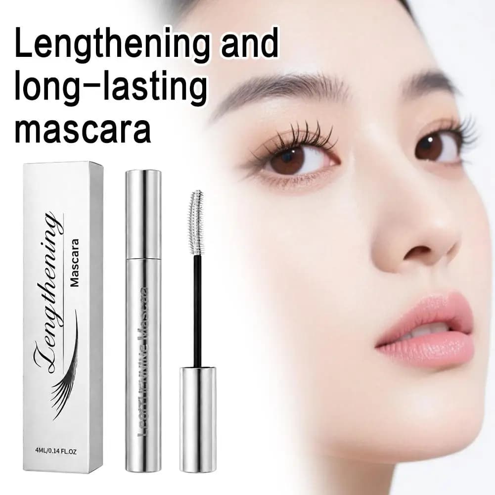 Long Lasting Lengthening Mascara Black Waterproof Eyelash Makeup Smudge Proof Curling Lash Mascara