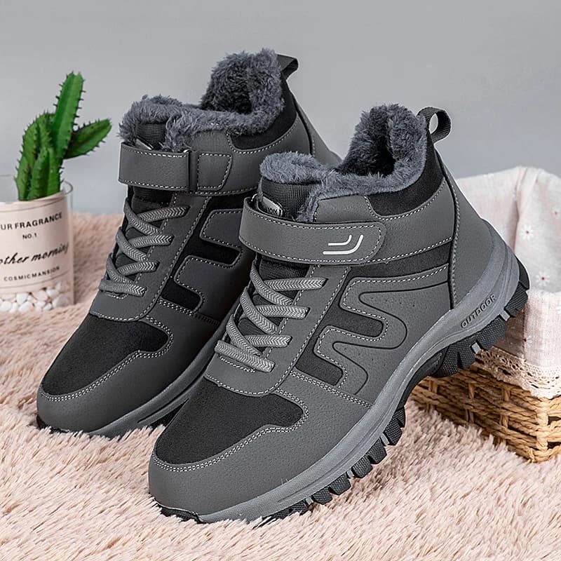 ELUVA Stivali invernali caldi da uomo Scarpe da trekking antiscivolo impermeabili termiche per uomo Stivali termici da esterno Calzature sportive antiscivolo
