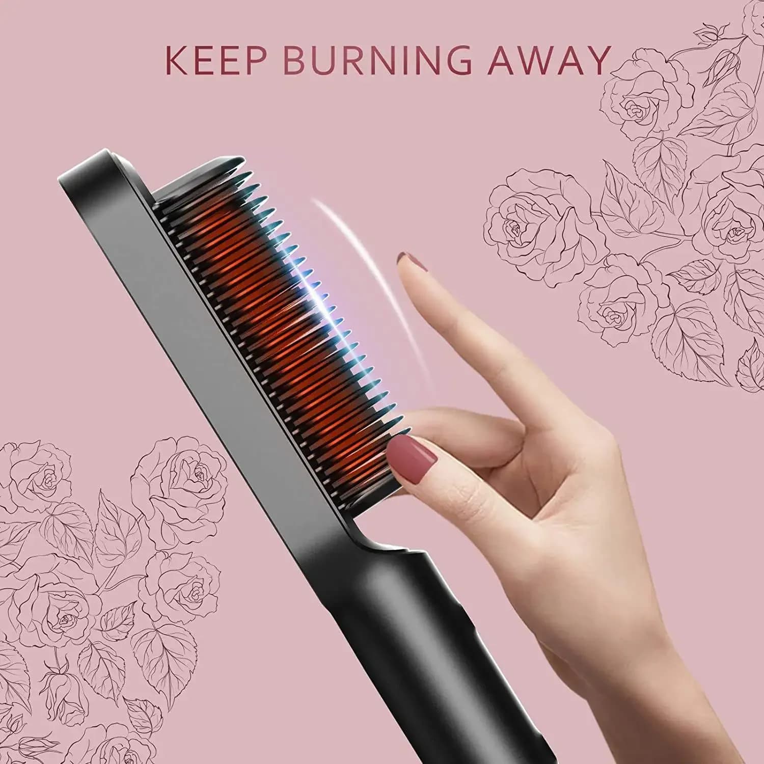 Electric heating comb Hair plate Negative comb 5 Gears Ions Do not damage hair Portable Convenient Electric plate Brus