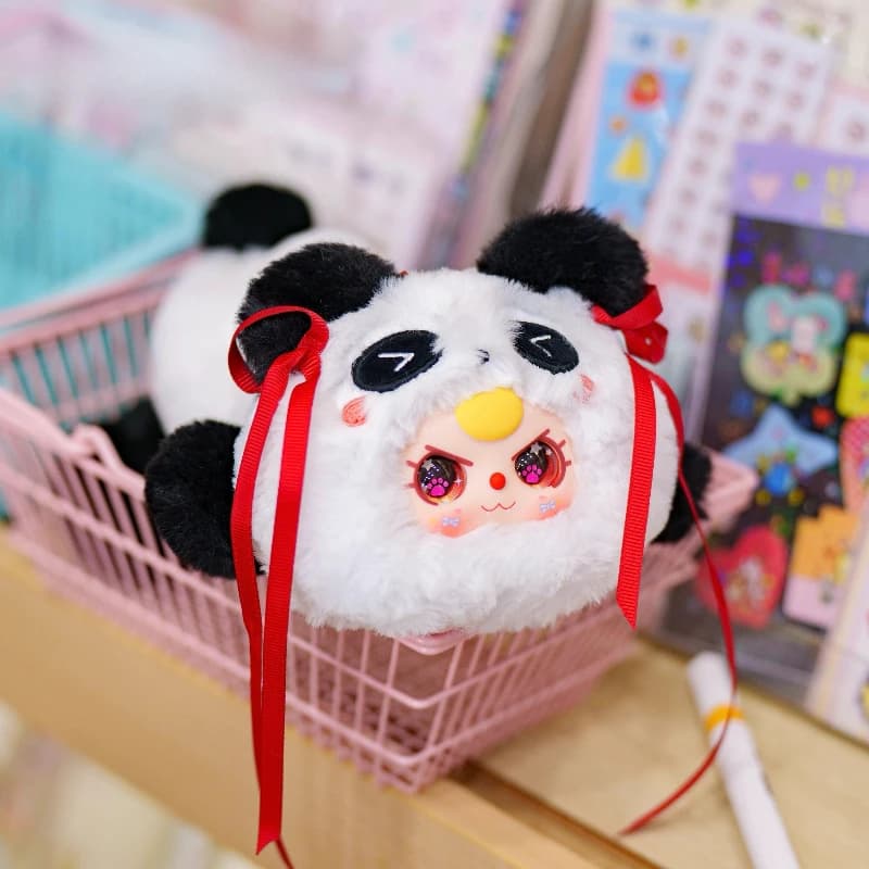 Custodia per tre penne per bambini Scatola cieca in peluche Tre bambole anime per bambini Scatola misteriosa Borsa a sorpresa Raccogliere giocattoli per bambini in vinile Decorazioni per il desktop Regalo Nuovo