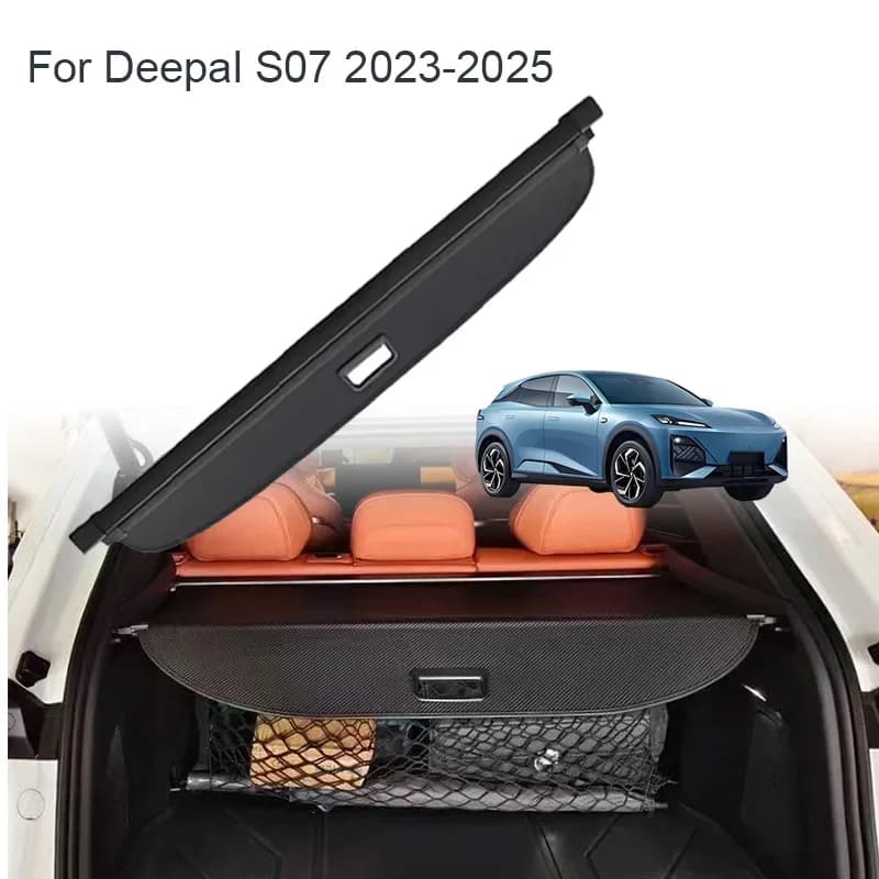 Auto Tronco Tenda Organizzatore Copertura Per Deepal S07 2023-2025 Car Cargo Copertura Tronco Posteriore Rack Bagagli Scudo Privacy Impermeabile
