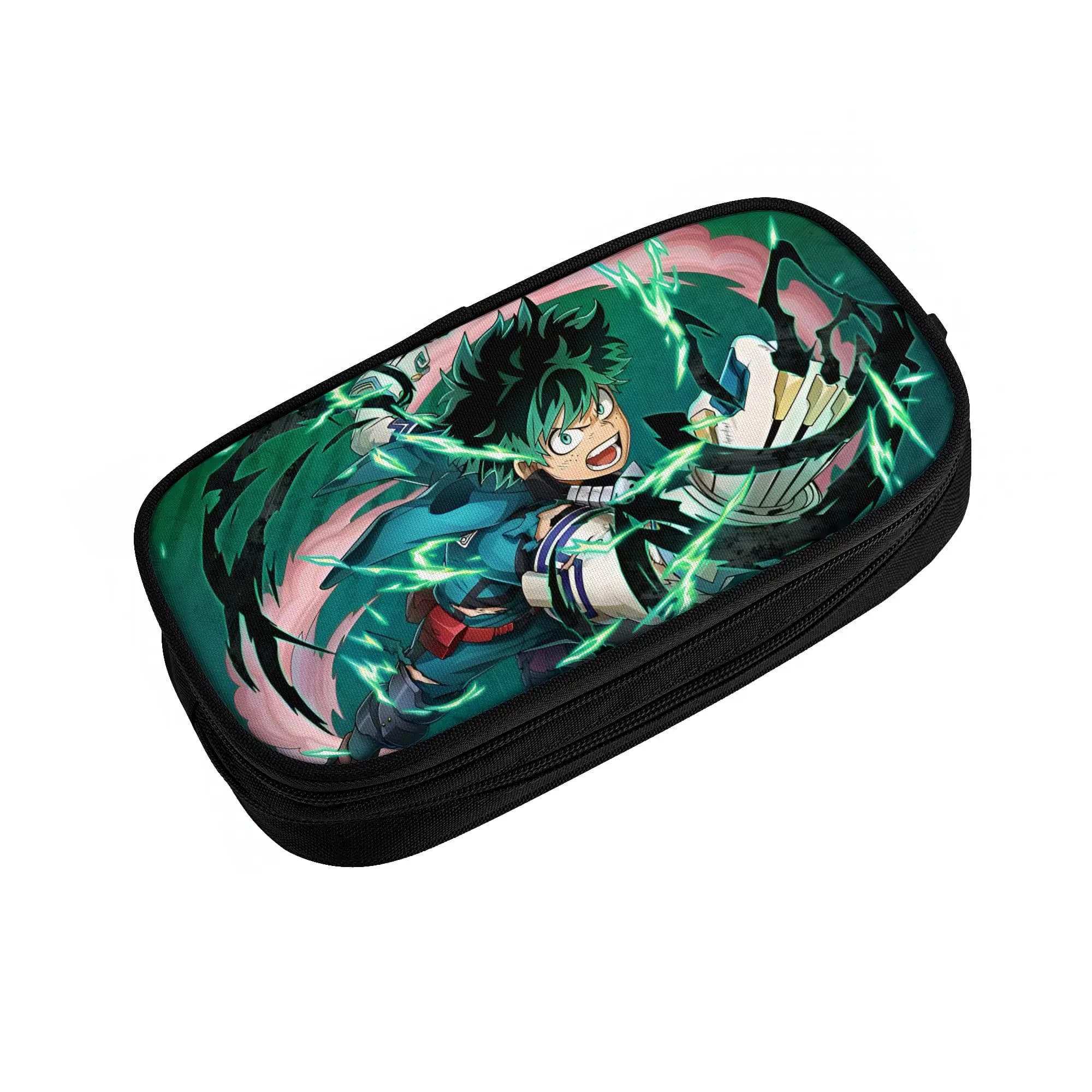 Custom My H-Heros Academias Pencil Case Boy Girl Big Capacity Fire Style Fashion Cartton Comic Pen Box Bag School Accessories
