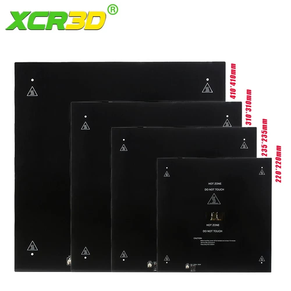 Parti della stampante 3D Substrato in alluminio nero Letto riscaldato MK3 piastra hotbed Piattaforma letto caldo 24V 235mm 310mm NTC100K Kit fai da te Ender 3