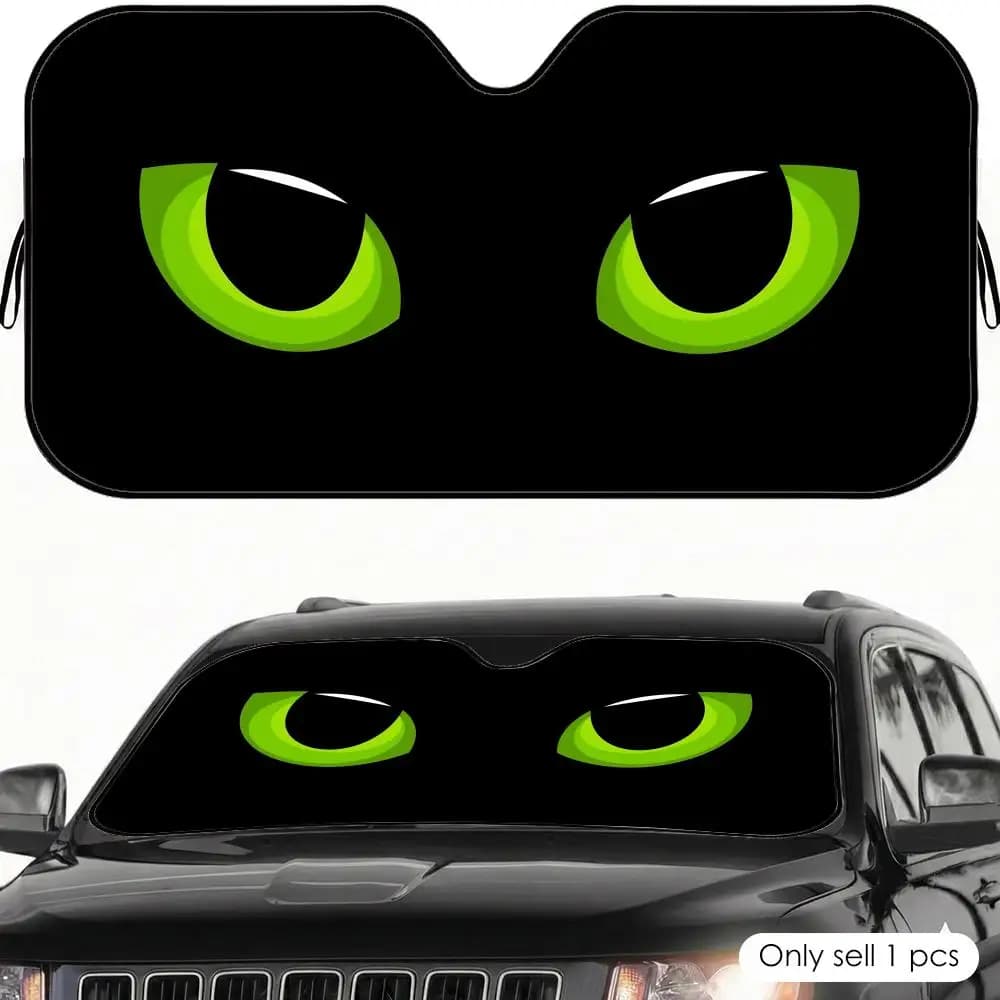 Parasole per Auto Cool Eyes, Riutilizzabile in Alluminio, Protezione UV, Isolamento Termico a Cinque Strati, Tendina Parasole per Parabrezza