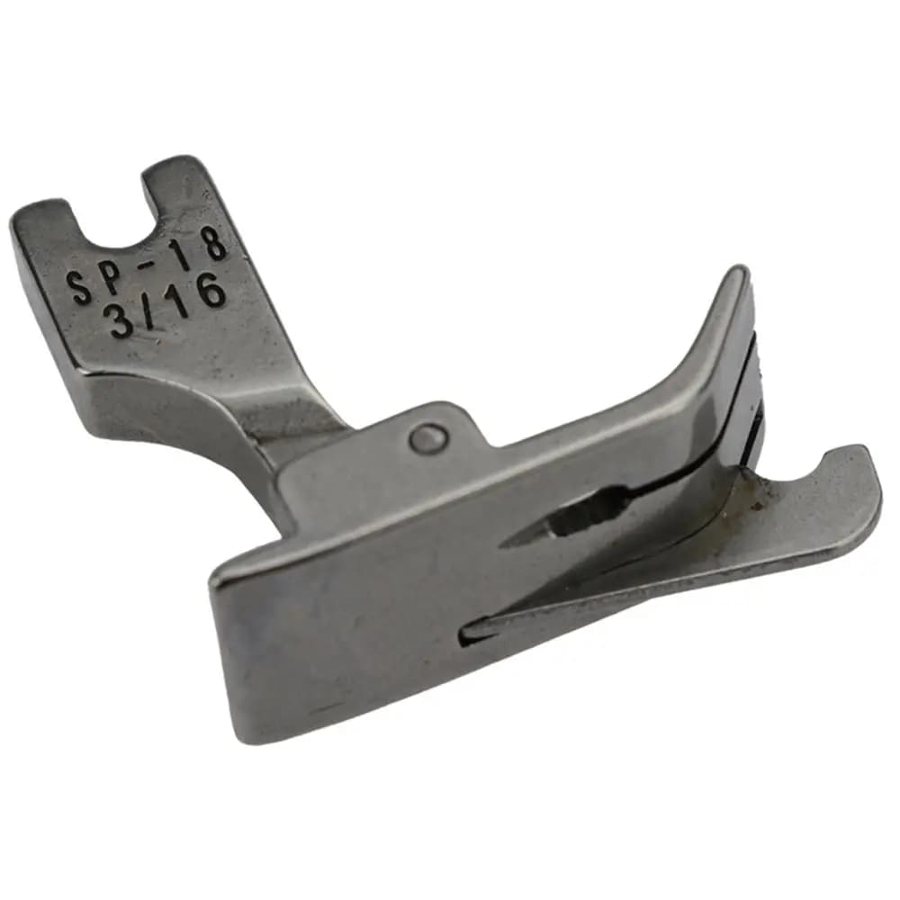 Piedino pressore industriale in metallo per macchina da cucire a punto singolo, 1/4 3/8 1/32 5/16, per bordo mobile di macchine a punto piatto