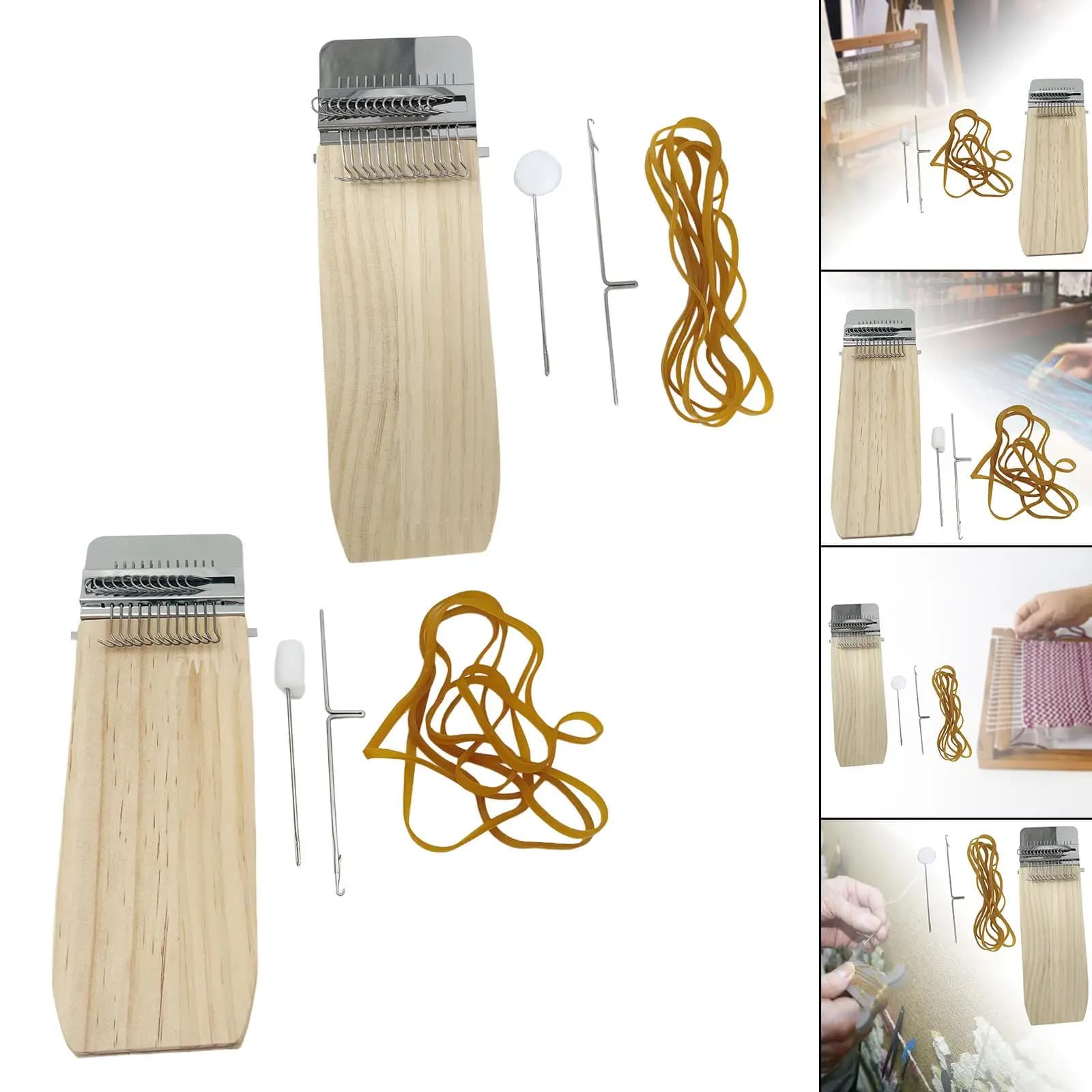 Small Weaving Loom Mini Loom Machine Handcrafts Making Repair Holes