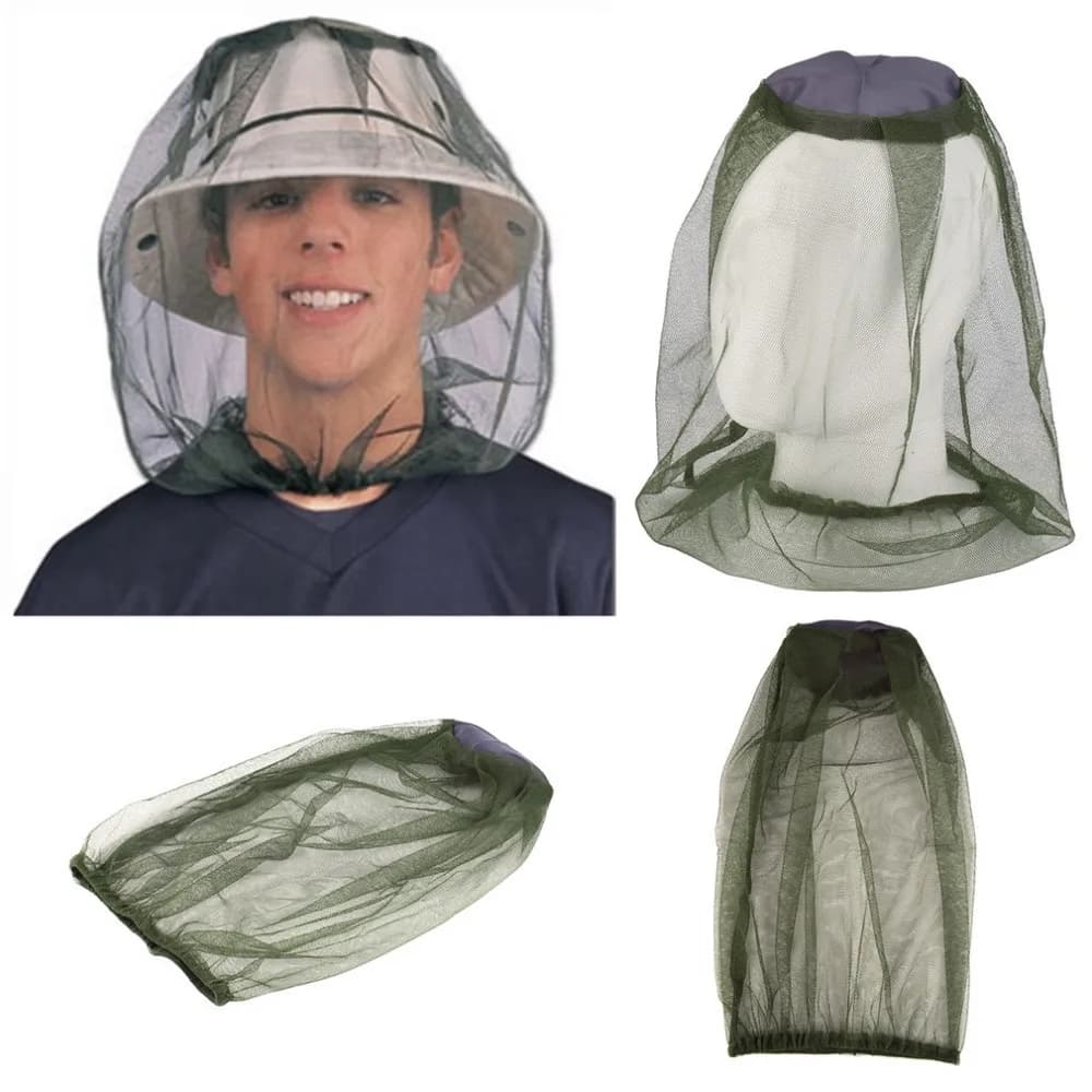 Cappello da pesca anti-zanzare 3 pezzi, traspirante, regolabile, con rete, per uomo e donna, per viaggi all'aperto, pesca, campeggio