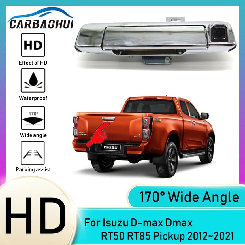 Macchina fotografica di retrovisione della macchina fotografica della maniglia della porta posteriore della maniglia della porta posteriore per Isuzu d-max Dmax RT50 RT85 Pickup 2012 ~ 2017 2018 2019 2020 2021