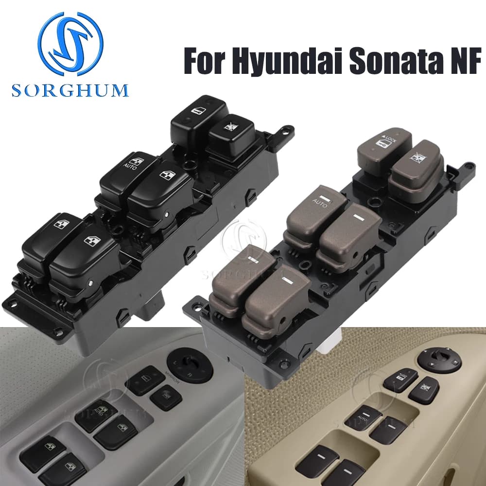 Sorgo pulsante interruttore principale della finestra con guida a sinistra per Hyundai NF Sonata 2005-2010 muslimexmuslimatexmuslimah