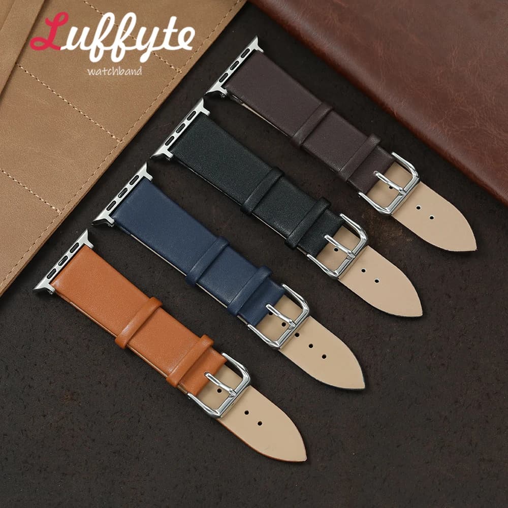 Cinturino in morbida pelle PU per Apple Watch serie 1-11 Ultra SE 3 2 1 Cinturino ultra sottile da donna per iWatch 38-49mm