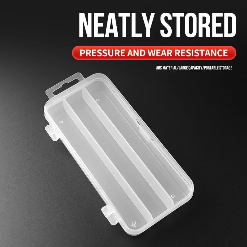 3 Compartment Mini Fishing Tackle Box Storage High Quality 13cm/17.5cm Lure Baits Minnow Pencil Lure Organizer for Fishing