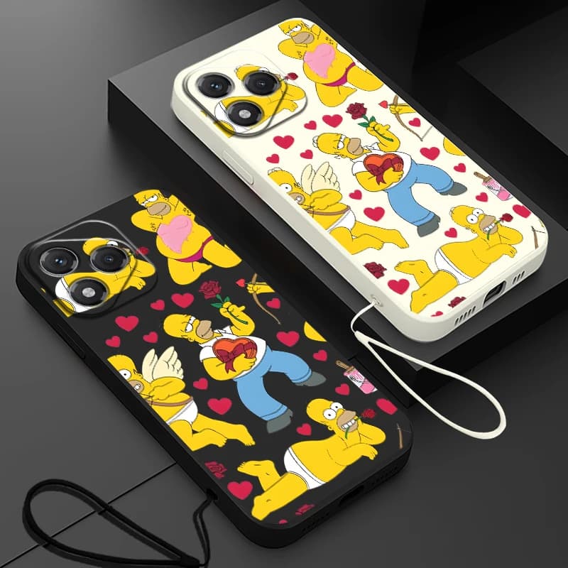 La custodia per telefono S-Simpsons per Honor X8b X7a X9C X7d X9b X8a X9D X9a X5c X7b Soft Cover