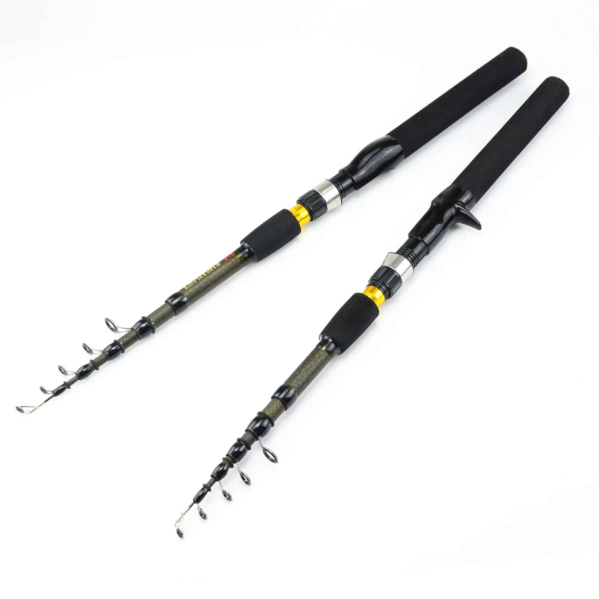 0,9-2,1 m Portable Travel Light Ice Cane Spinning Casting Pole Short bait Fish Equipment Multi Sea Cane