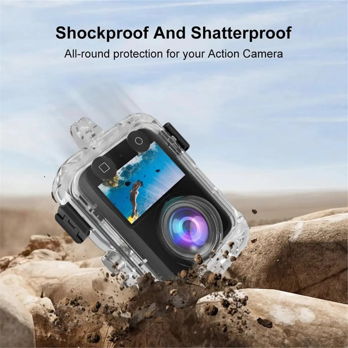 Waterproof Camera Diving Case for 360 Action 40m Waterproof protective shell Acrylic