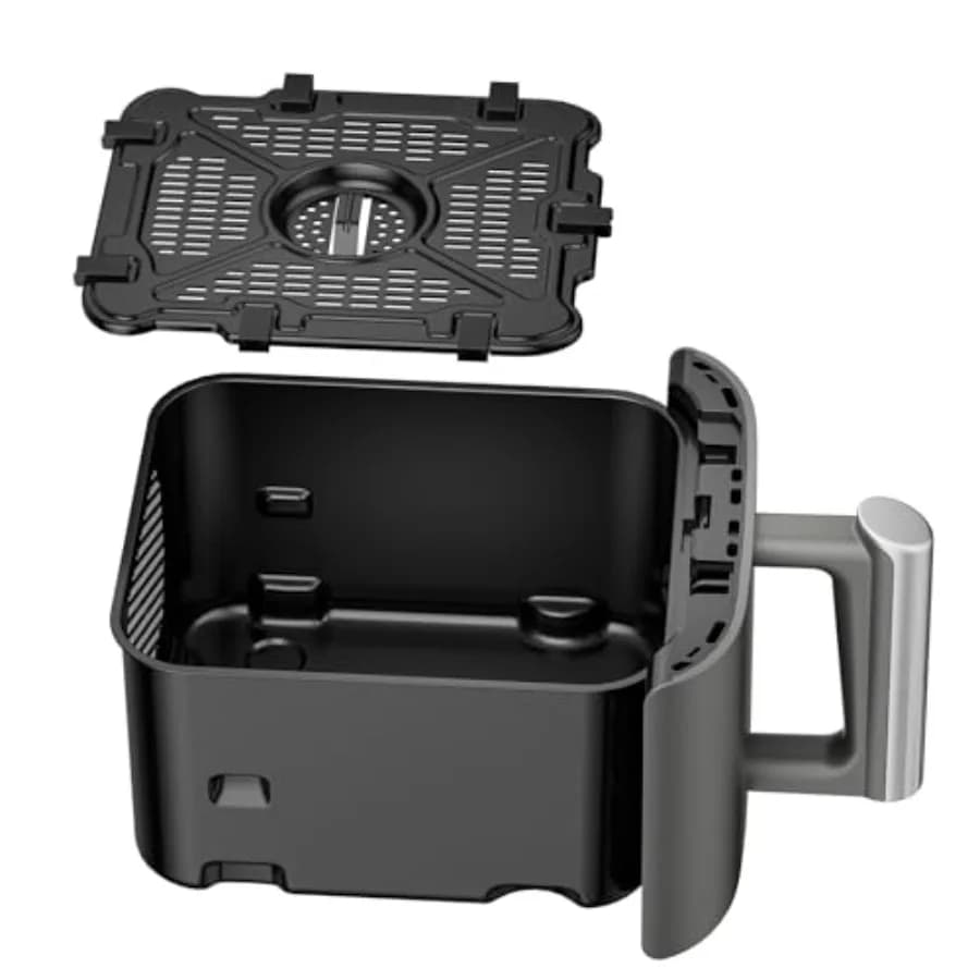 Cestello e Vassoio Antiaderente per Friggitrice ad Aria Ninja SL451, Ricambi per Friggitrice ad Aria Ninja SL401, Base di Ricambio Antiaderente da 6.5QT
