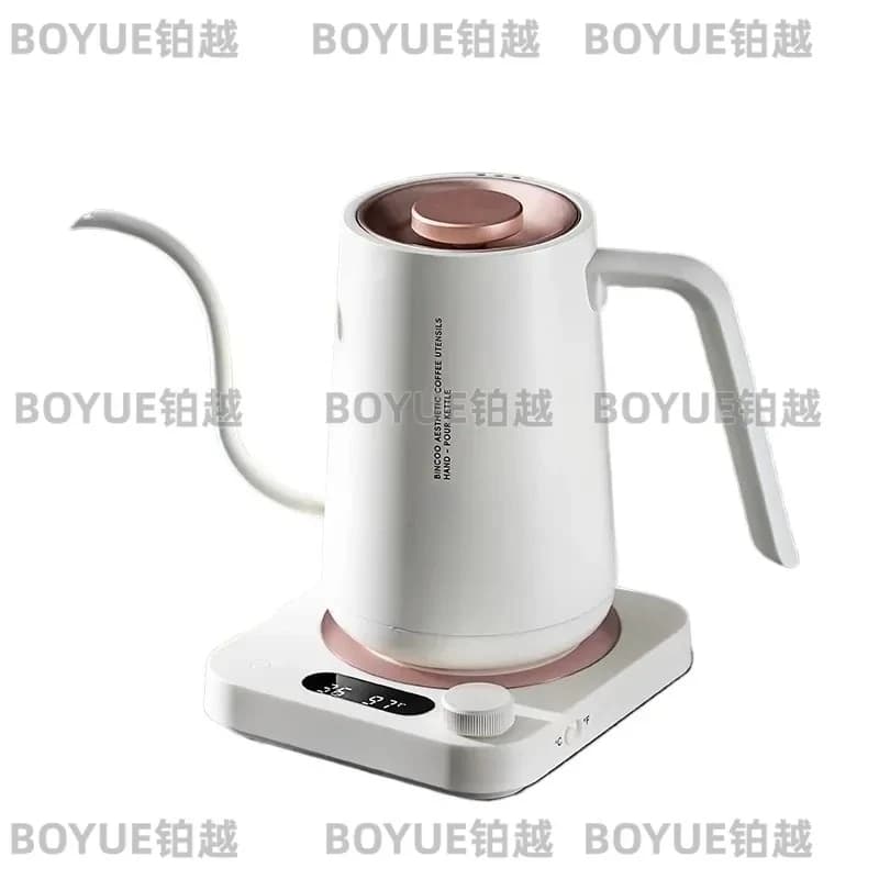 Smart Electric Gooseneck Kettle Variable Temperature Control Pour Over Coffee Pot Precision Spout Brewing Device for Home Use
