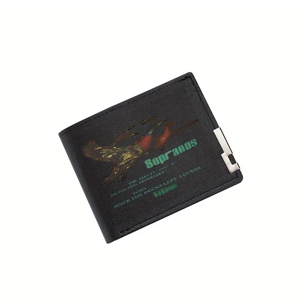 Flying ducks, show quote and text Man Wallet HBO Print Design Simple Modern Elegant Business Father Fidanzato Christmas