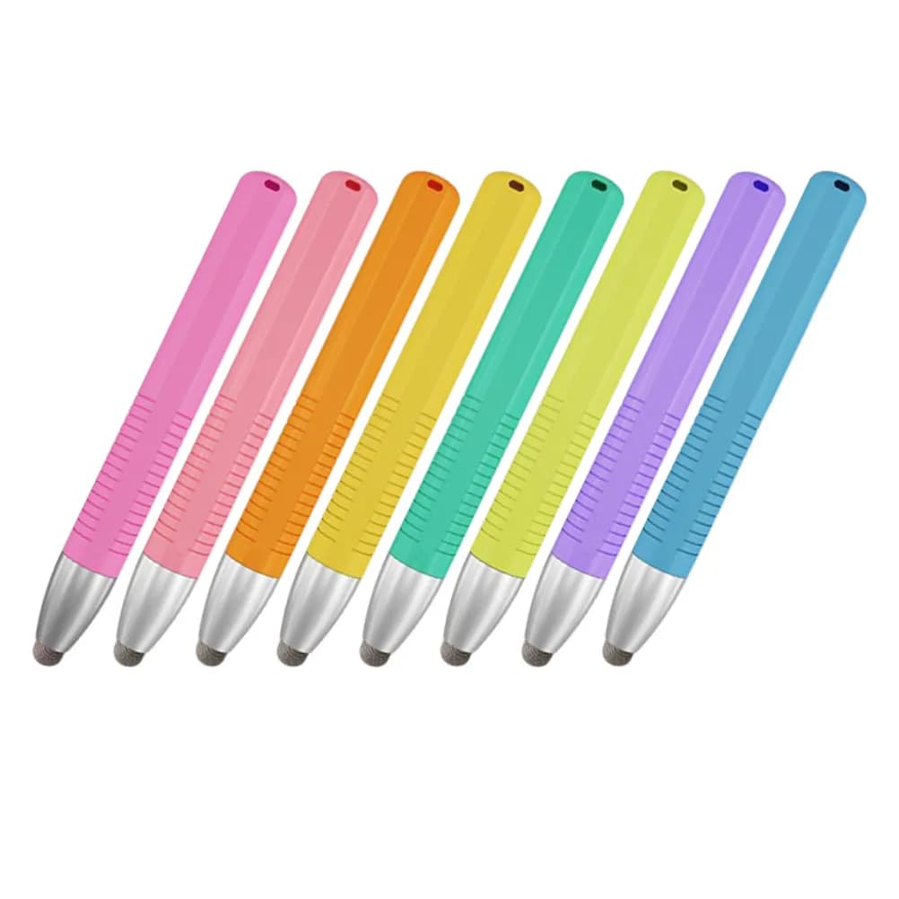Penne stilo capacitive da 8 pezzi, penna universale per touch screen per bambini, per tablet, telefoni, penna touchscreen precisa per disegnare e scrivere