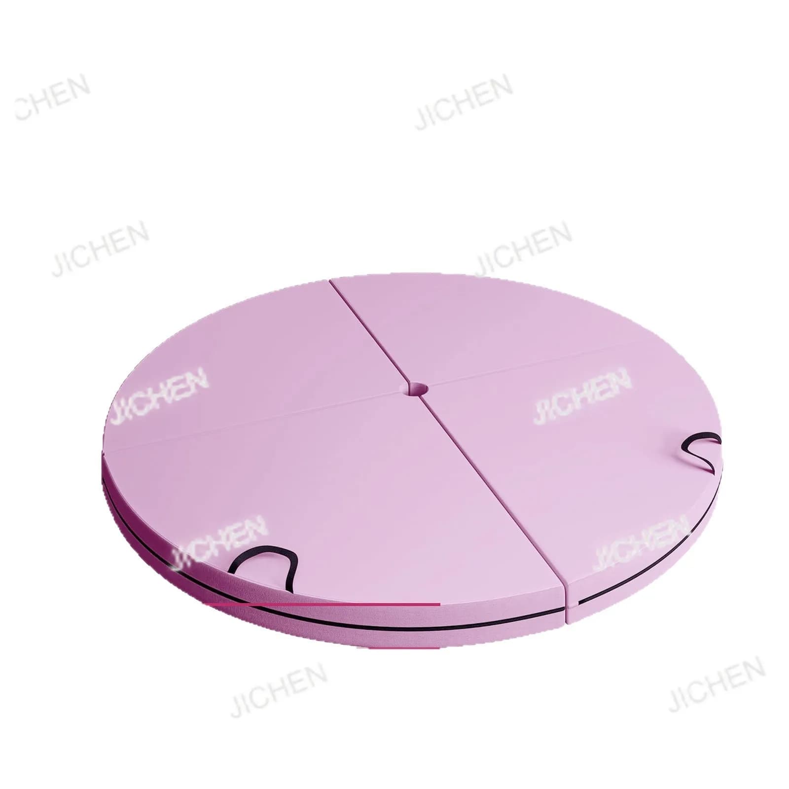 Pole dance mat, four-layer round mat thickened for dance practice, yoga and gym sponge mat, anti-fall protective mat.
