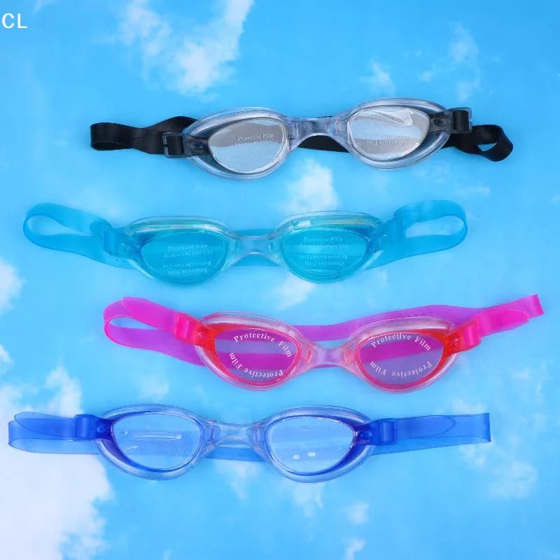 Occhiali da nuoto impermeabili antiappannamento, occhiali da piscina, occhiali sportivi per il nuoto, occhiali con borsa per ragazzi e ragazze, attrezzatura subacquea