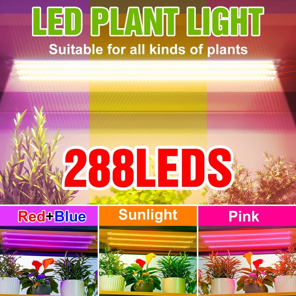 Complete Mirror LED Bar for Plants, USB Lights for Indoor Cultivation, Hydroponic Serra, Vase Flowers, Succulent, Dimmable