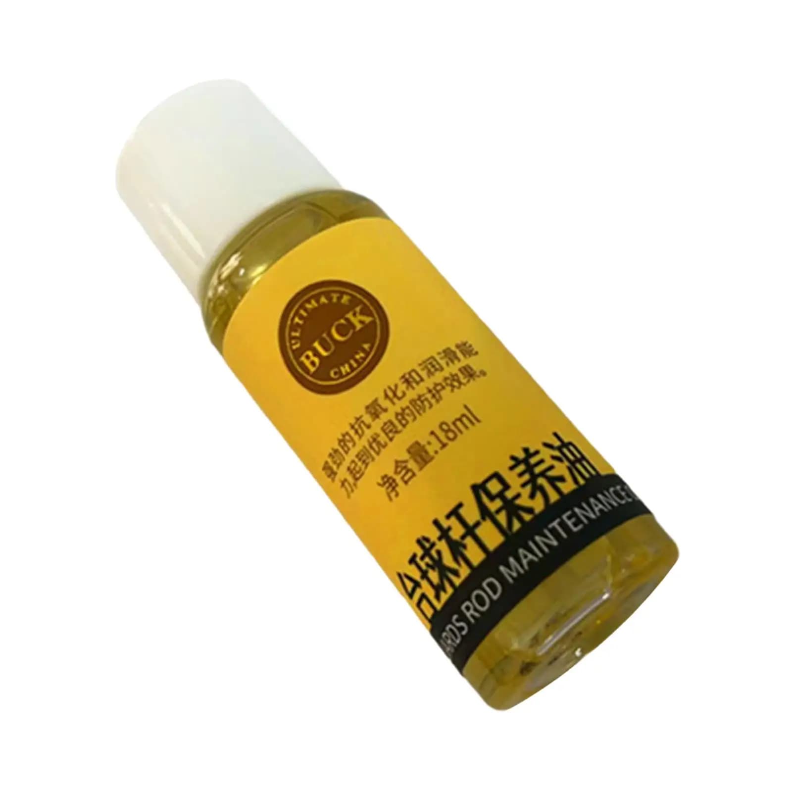 Olio per Stecche da Biliardo, Accessori per Snooker e Pool, 18ml, Olio per Club di Biliardo, per Appassionati, Allenamento Sportivo all'Aperto