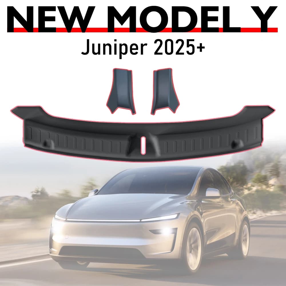 Protezione Soglia Bagagliaio per Tesla Model Y Juniper 2025 2026 Tappetino Bagagliaio Protezione Paraurti Laterale Accessori