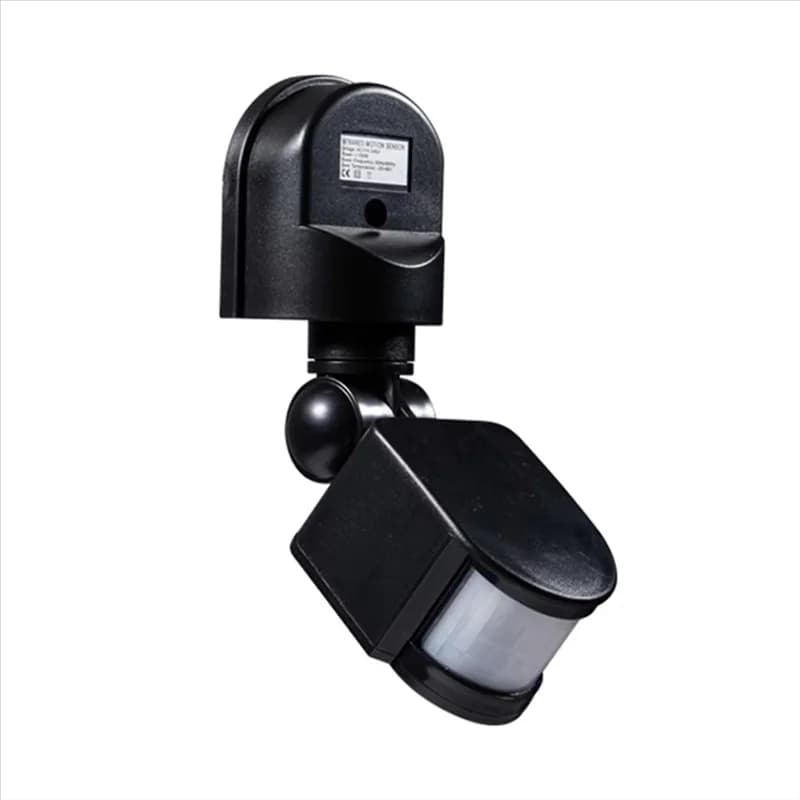 Rilevatore di Movimento PIR da Esterno FEDI, Sensore a Infrarossi 12V DC, Montaggio a Parete, Interruttore Intelligente per Controllo Luci con Rilevamento Automatico del Movimento