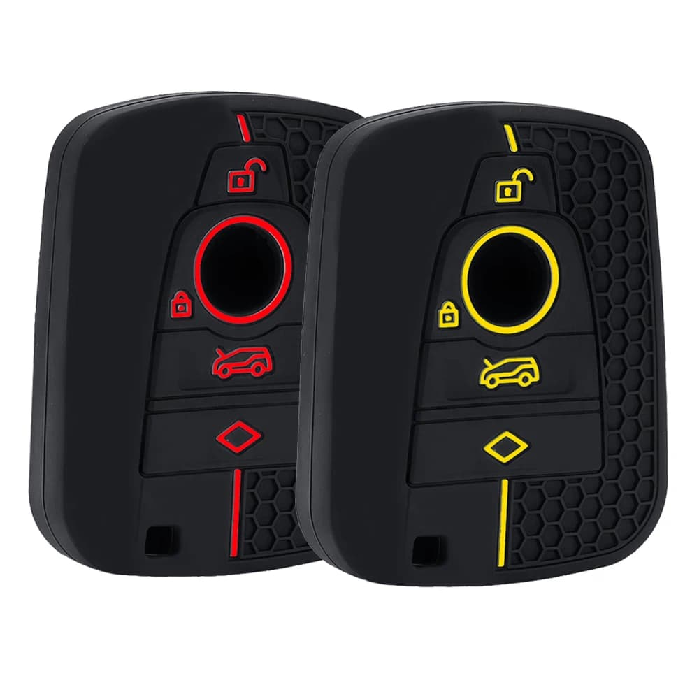 Custodia Protettiva in Silicone per Chiave Auto con Telecomando a 4 Pulsanti per BMW Serie i3 i8 2014 2016 2017 Accessori Guscio