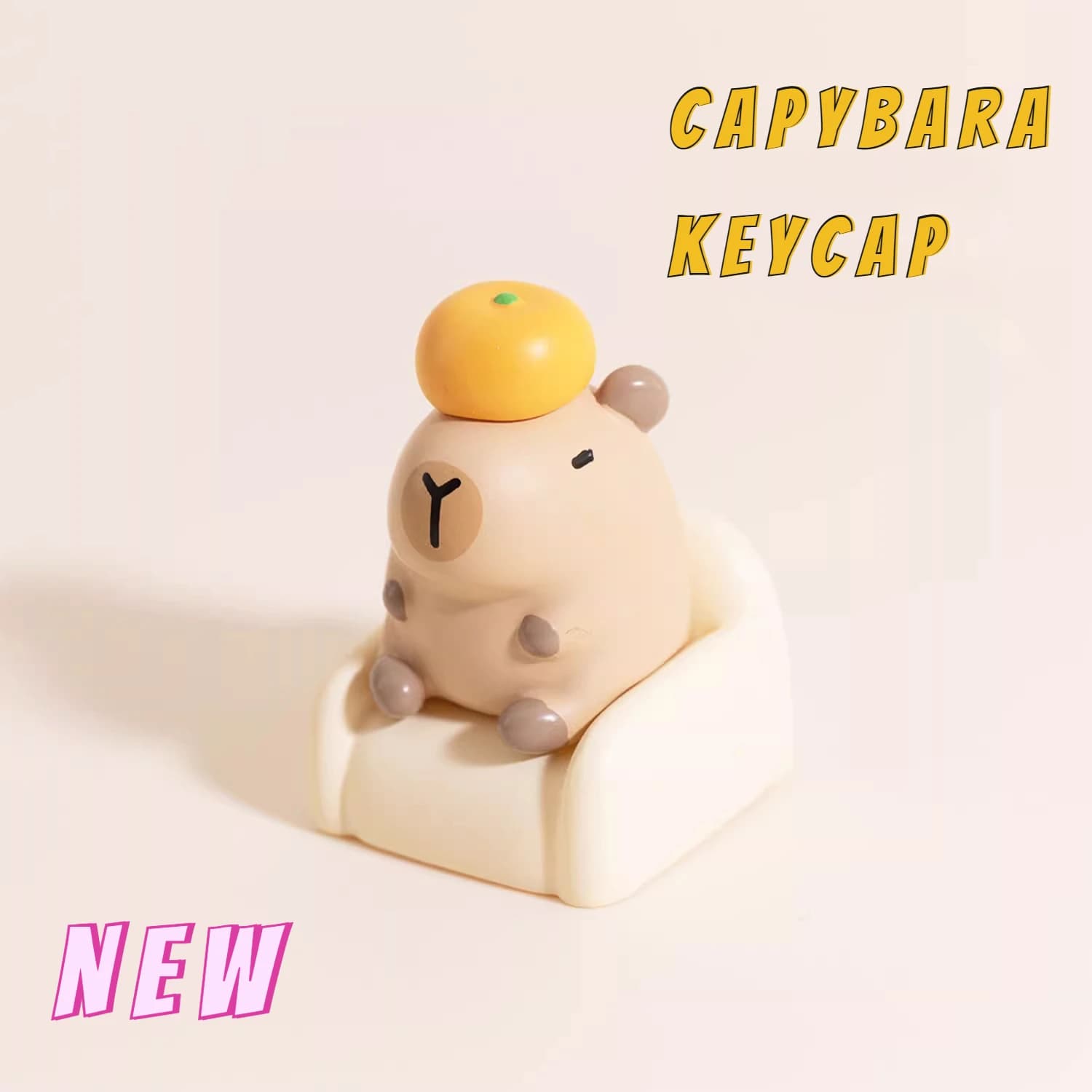 NUOVO Capybara Keycap Animale Artigiano Tappo per tastiera Resina Copritasti personalizzati per accessori per tastiera meccanica Punto carino Keycap