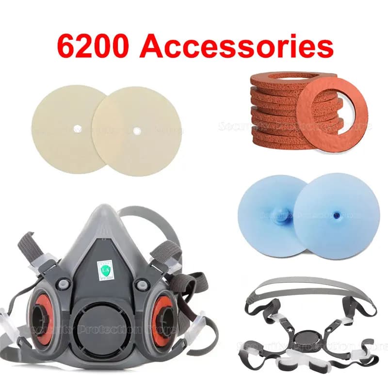 5-10 pieces 6889 6895 6893 Inhalation Valves Silica Gel Exhalation Valves 6200 Silica Gel Accessories Mask Replace for 6200/7502/6800 Breather