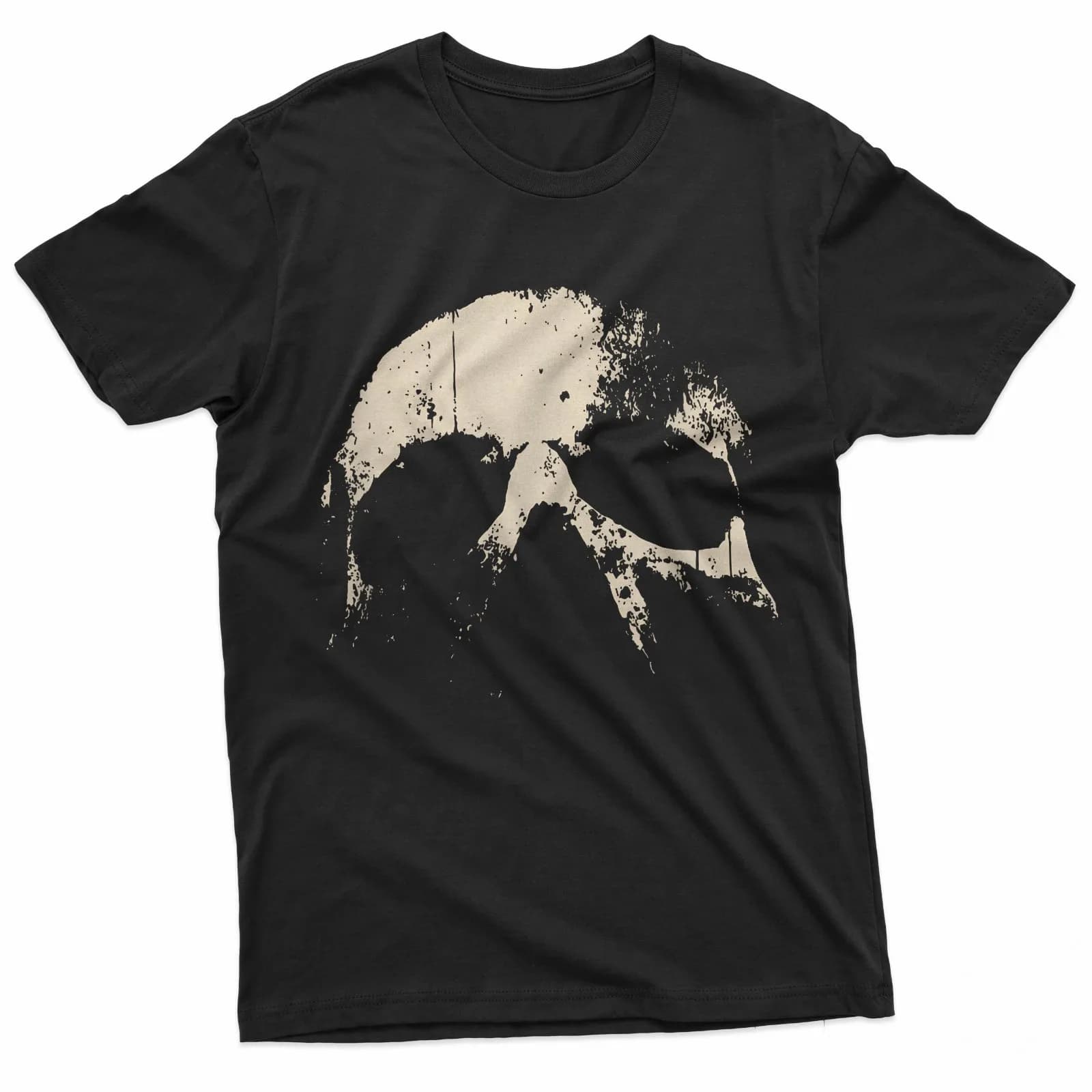 T-shirt con design Grunge Skull per uomo e donna