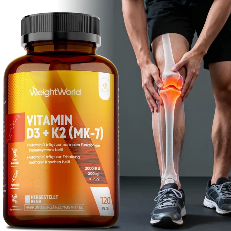 Vitamin D3 K2 Joint Support Supplement, for Heart & Bone Health, Cardiovascular & Immune Support